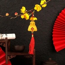 6/10 件中国新年装饰 - 红色福字和结挂饰，适合春节、家居、圣诞树、汽车和派对装饰 - 紅色 - 查看 7