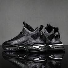 Giày vải đế dày mềm bền chắc cho nam/unisex, giày thể thao thời trang và đa năng - màu đen - Xem 5