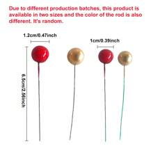 20 pezzi Decorazioni natalizie 1cm Bacche rosse artificiali Ghirlanda natalizia Decorazione fai-da-te Accessori fotografici Decorazione per la casa Decorazioni natalizie Decorazione per la stanza Inverno