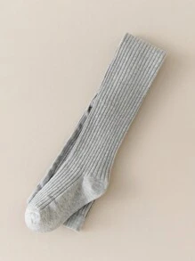1 条女童高腰纯色紧身裤， - 彩色 - 查看 36