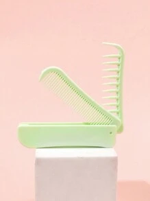 Folding Comb Dual-Sided Wide & Narrow Teeth Brush, 2-In-1 Function For Bangs, Curly, Straight Hair, Portable Small Comb For Kids, Women, Men, Home, Travel, Back To School, Travel Holiday Essentials, Hair Accessories For Women, Brush, Hair Brushes, Edge Brush, Brush Hair, Hair Comb, Comb Hair, Detangling Brush, Ball Brush, Mini Hair Brush, Hair Brush Set, Wooden Comb, Hair Brush,Hair Brush,Slick Back Brush,Styling Brush,Curly Hair Brush,Edge Brush,Hair Comb,Brush Hair,Hair Brush Set,Comb Hair,Comb For Curls,Detangling Brush,Hair Brush For Women,Hair,Travel,Hair Products,Hair Tools,Hair Stuff,Barber,Barber Accessories,Barbershop,Hairdressing Equipment - Multicolor - View 8