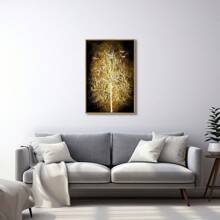 Decorative Golden Tree With Birds Frame - For Living Room, Office And Dining Room - Gỗ - Xem 2