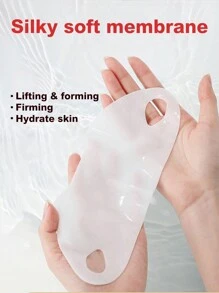 5/10 件装 V 型提拉面膜，双下巴缩小器，V 型提拉面膜，颈部提拉胶带，面部轮廓贴，用于紧致肌肤 - 紅色 - 查看 3