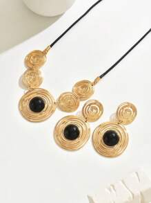 3pcs/Set Geometric Circle Spiral Pattern Acrylic Set