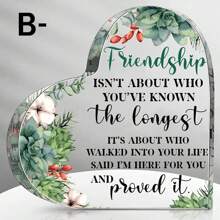 1 pieza Placa acrílica con forma de rompecabezas y soporte de escritorio como regalo para hija - Regalos de hija de madre para cumpleaños, graduación, bodas - Regalos de Acción de Gracias y Navidad para hijas - Para decoración de hogar, habitación o oficina