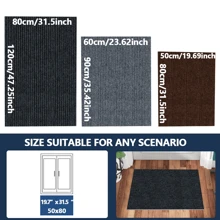 Versatile Non-Slip Door Mat - Waterproof, Dustproof & Sandproof Stain-Resistant Indoor/Outdoor Entrance Mats For Living Rooms, Bedrooms, Bathrooms, Kitchens, Balconies And Patios