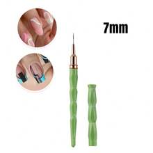 1/5 chiếc cọ kẻ viền mảnh Rhombus Cọ vẽ móng nghệ thuật Cọ kẻ viền mỏng Bút vẽ chi tiết Dụng cụ vẽ móng gel - màu xanh lá - Xem 14