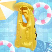 Children's Inflatable Life Jacket Pool And Beach Float 40cm - 黃色 - 查看 6