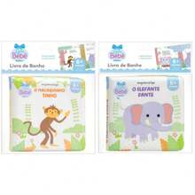 Kit 2 Bath Books For Children Fun And Learning In The Bath! - Little Monkey Tinho + the Elephant - View 1