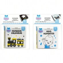Kit 2 Bath Books For Children Fun And Learning In The Bath! - First Words + Moments - View 1