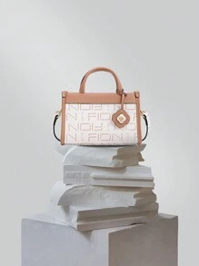 FION MonogramTote Bag Fashion Lucky Strike Tote Shoulder Bag FAAFJKT001