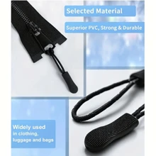 Juego de 50/100 piezas de etiquetas de recambio de cremallera de colores mixtos, clips duraderos para extender y reparar cordones de cremallera, aptos para maletas, mochilas, chaquetas, carteras, bolsos - Juego de tiradores de cremallera de colores surtidos