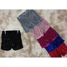 Short pegado con lentejuelas - Negro - Ver 2