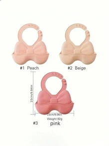 1pc 3D Three-Dimensional Silicone Bib, Butterfly Bib, Waterproof Soft Oil Proof Easy To Clean Silicone Bib, Adjustable, Odorless - Multicolor - View 5