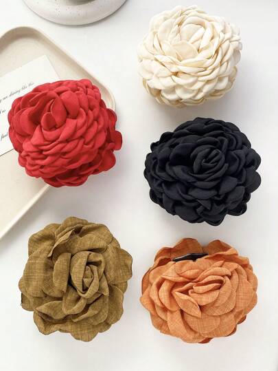 1 chiếc băng đô ren rỗng màu trơn 9.5cm, phụ kiện tóc DIY ren rỗng 3D thanh lịch, có thể phối với giày, mũ, hoa cài ngực, kẹp tóc hoa hồng 3D màu trơn, kẹp tóc hoa vải dành cho nữ, kẹp tóc kiểu retro, kẹp tóc hoa nhân tạo, thích hợp cho hẹn hò, kỳ nghỉ, quà tặng cặp đôi ngày Valentine, phụ kiện tóc, kẹp tóc, ghim tóc, kẹp cài tóc, phụ kiện tóc mùa thu/đông, kẹp tóc thanh lịch cho trang phục mùa hè.