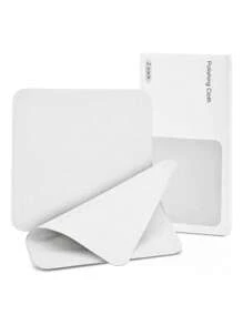 Paño De Pulido Microfibra Limpiador Pc Para Macbook ,Paño de pulido suave para pantalla Apple con vidrio nanotextura, compatible con Apple Vision Pro, iPhone, iPad y MacBook,2 Piezas - Blanco - Ver 1