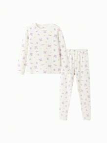 Balabala Tween Girl' 保暖套装 2024 冬季女童