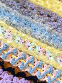 1 szt. 80g włóczka do robienia na drutach - kolorowa włóczka w kropki do szydełkowania na sweter, szalik, czapkę, gruby koc, torbę, lalkę - miękka, ciepła i trwała linia dzianiny