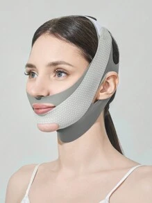 1pc Women's V-Face Lifting Bandage Elastic Face Sleeping Mask, Suitable For Daily Wear