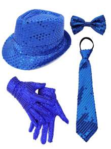 Bộ trang phục hóa trang D EXCEED 1/4/5 món phong cách retro thập niên 70: Dây đeo quần co giãn hình chữ Y, mũ Fedora và nơ cổ, phụ kiện trang phục dự tiệc. - Nhiều màu - Xem 4