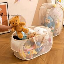多功能可折叠收纳篮，适用于玩具、娃娃和毛绒玩具 - 适用于育儿室和家庭的聚酯收纳箱 - 多色 - 查看 6