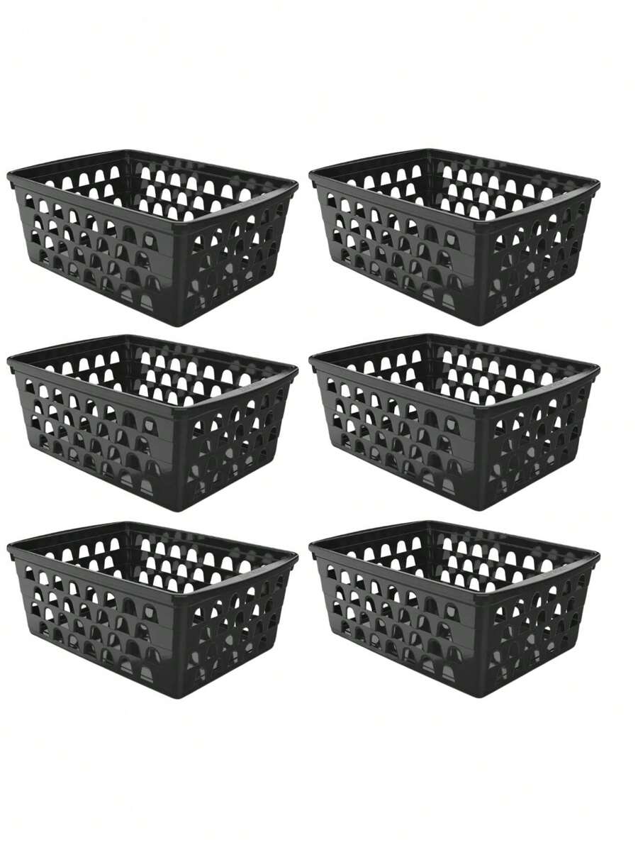 Kit 6 Multipurpose Organizer Baskets GG Uninjet With Practical And Functional Design To Store Larger Items In Colors For All Decor Styles - 黑色 - 查看 1
