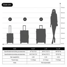 Hand Luggage 4 Wheels, 78*52*30cm Hard-Shell Suitcase, Rolling Suitcase, Travel Suitcase, ABS Material, TSA Customs Lock, Black Suitcases Suit Case Durable Travel Luggage Waterproof Suitcase Set Luggage Set - Dark Green - View 9