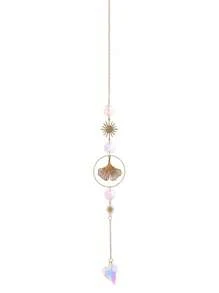 1PC/6PCS Artificial Crystal Wind Chime Pendant, Star Moon Lotus Sun Prism Ball Light Catcher, Home Room Decoration, Window Light Collection Pendant, Outdoor Wedding Party Supplies Rama Decoration,Home Decor ,Room Decor,Wall Decor Gifts Birthday Graduation E-I-D