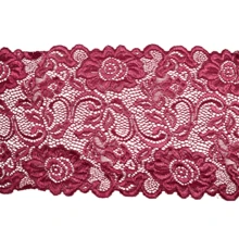 5 Meters Of Two-Tone Lace, 18 Cm Wide, Elastic. - Came - View 2