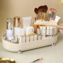 1 hộp đựng mỹ phẩm xoay, giá trưng bày mỹ phẩm bằng nhựa, hộp đựng văn phòng phẩm xoay 360 độ, hộp đựng đồ trang sức, giá đựng bút đa năng, giá đựng đồ, giữ cho mặt bàn gọn gàng, hoàn hảo để cất giữ đồ trang sức, sản phẩm chăm sóc da, son môi, văn phòng phẩm và cọ trang điểm, phụ kiện phòng tắm, trang trí phòng, quà tặng Giáng sinh - Nhiều màu - Xem 4