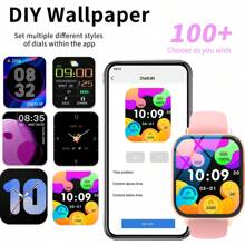 Smart Watch With Multiple Sports Modes, Message Reminders, Health Monitoring, Compatible With Android And Ios