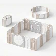 UBRAVOO Large Playpen For Baby And Toddlers, Foldable Baby Playpen Kids Activity Centre Safety Play Yard Home Indoor Outdoor - Grey - View 1