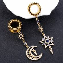 2PCS Screw 316L Stainless Steel Retro Ear Gauges Stretcher Piercing Ring Tunnels Expander Plugs Pair Selling