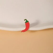 Cartoon Red Chili Enamel Pin Custom Decorative Brooches Ornaments Lapel Bag Badges Jewelry Gifts Pin