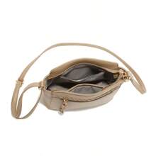 Crossbody Bag, PU Leather Solid Color Bag Wallet, Classic Multifunctional Fashionable Women's Shoulder Bag Gift