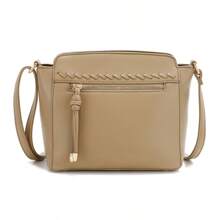 Crossbody Bag, PU Leather Solid Color Bag Wallet, Classic Multifunctional Fashionable Women's Shoulder Bag Gift