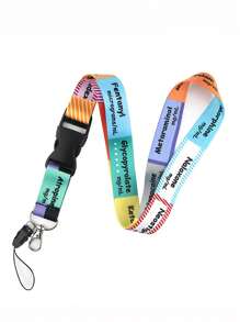 1pc Periodic Table & "I Love Jesus" Pattern Neck Lanyard For Doctor, Nurse, Student, Teacher, Exhibition Staff ID Badge, Suitable As Exhibition, Gift, Keychain Or Daily Use Valentine's Day Valentines Car Accessories Bag Charm Backpack For School