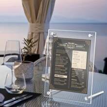 Acrylic Photo Frame 5"/ 6"/ 7"/ 8"/ 10"/ A5/ A4 Certificate Camp Poster Display Stand Rectangle Paper Frame Desktop Decor Gifts Birthday Graduation