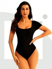 OFFER BODY STAR CANOE SLEEVE SUPLEX More Women's Clothing Women's Fashion Luxury Bory Blogger Bori Gringa Sexy Black  White Sensual Pink Cheap Promotion Evangelical Kit Kits Winter Cold Plus Size Beach Wholesale Resale Stones Shine Rhinestones Shiny Blouse Blouses Blouses Blouses - màu đen - Xem 4