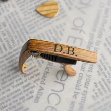 Personalized Metal Guitar Capo With Wood Grain Custom Message Engraved Guitar Pick Birthday Gift Fathers Days Gift For Guitarists, Valentine's Day, Valentine's Day Decor Gifts Graduation - Coffee Brown - View 3