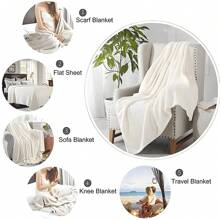 Sanrio 1pc Cartoon Pochacco, Hello Kitty, Cinnamaroll, Badte-Maru, Purin Pattern Flannel Blanket, Machine Washable, Suitable For Living Room, Bedroom, Travel, Holiday Decoration, Soft And Comfortable All Season, Great Gift For Family And Friends