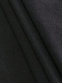 90s Tape Print Casual Women's Classic T-Shirt 1 Pcs 220g Heavy Cotton T Shirt - màu đen - Xem 7