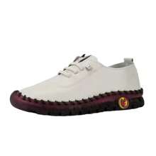 Nuevos zapatos informales para mujer, zapatos Oxford de suela suave, cómodos, mocasines, zapatos informales sin cordones para mujer, color blanco