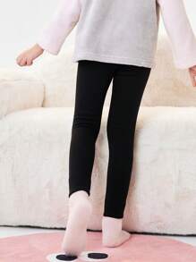 Balabala Pantalones con forro térmico para niñas preadolescentes, cómodos para el invierno 2024