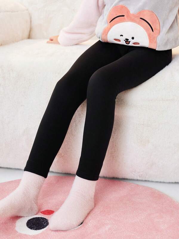 Balabala Tween Girls' Thermal Lined Pants 2024 Winter Comfortable Wear