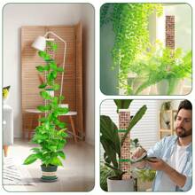 24in/36in/48 Inch Moss Pole Plastic Plant Stand Indoor Climbing Plants Guardian Tutors Pot Moss Stick For Monstera, Large D Shaped PolesPlants Growth Garden Support Accessories