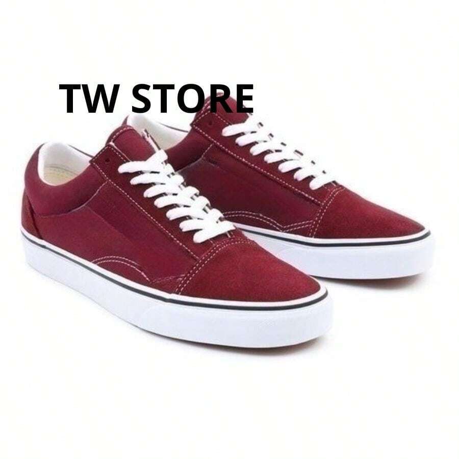 Women's Men's Old Bordo Old Super Light Wine Bordo Sneakers Immediate Shipping - BẢNG - Xem 1