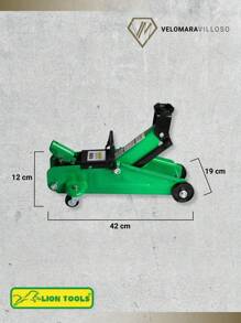2 Ton Portable Hydraulic Jack For Car With Mechanic Tool Case - Green - View 6
