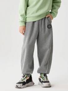 Balabala Pantalones con forro térmico para niños preadolescentes, pantalones casuales y elegantes para el invierno 2024