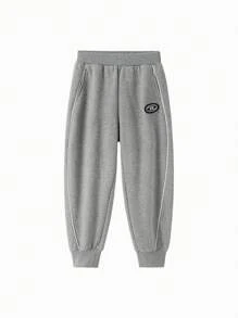 Balabala Pantalones con forro térmico para niños preadolescentes, pantalones casuales y elegantes para el invierno 2024